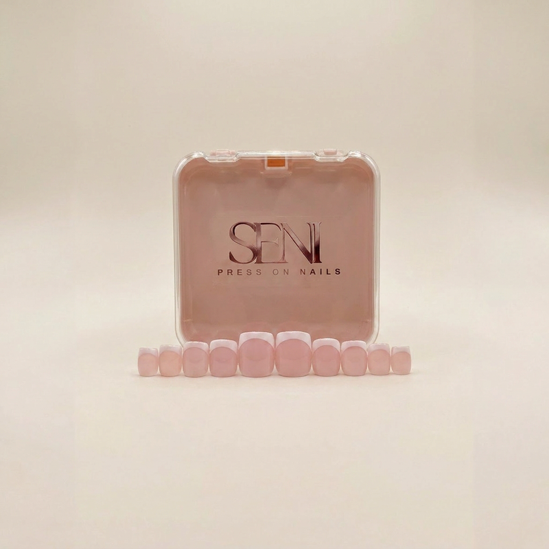French Blanche Base Rose— Forme Carrée